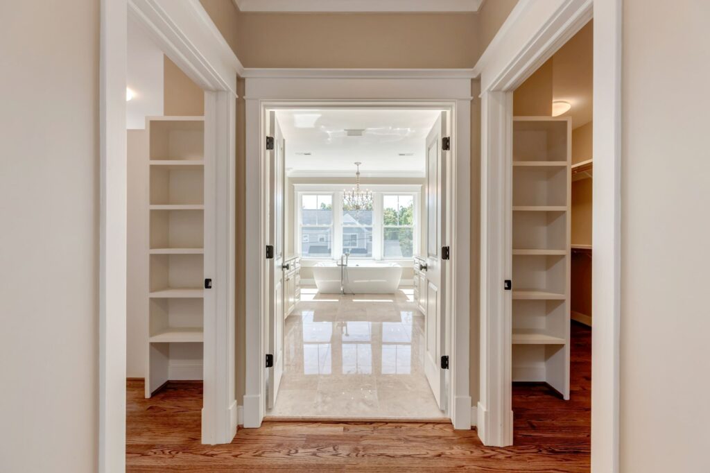2108 Windsor Rd Alexandria VA 22307 Walk In Closet View Of Master Bathroom
